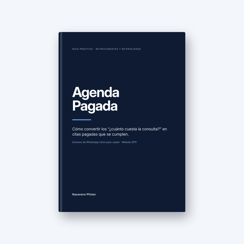 Agenda Pagada · Guía + guiones de WhatsApp